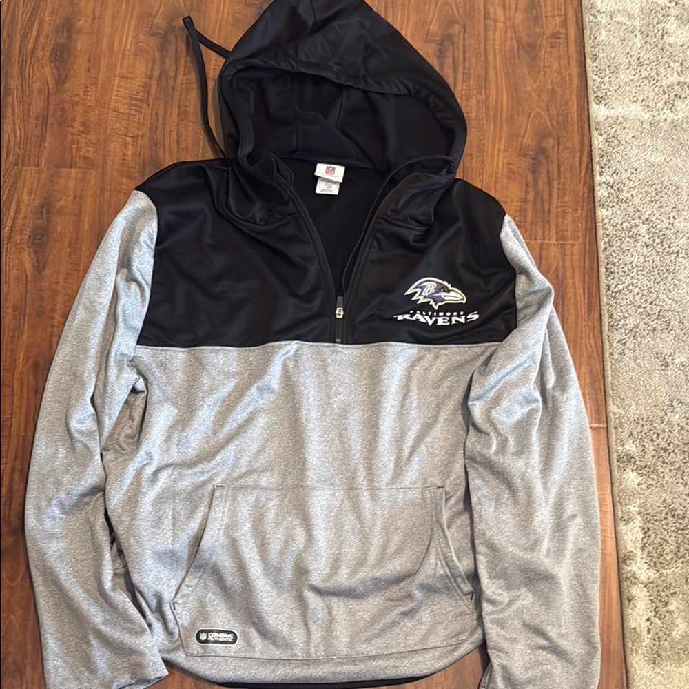 NFL Black and Gray Sweatshirt Hoodie